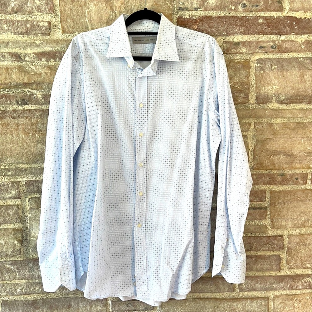 Etro men’s long sleeve button down shirt 43EU